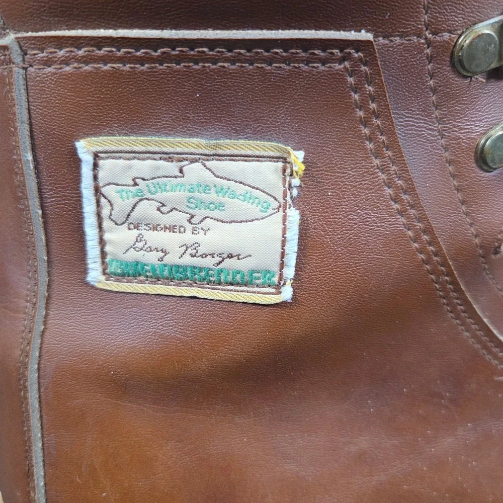 Weinbrenner Gary Borger The Ultimate Wading Shoes Fly Fishing Boots Size‎ 8 Vtg